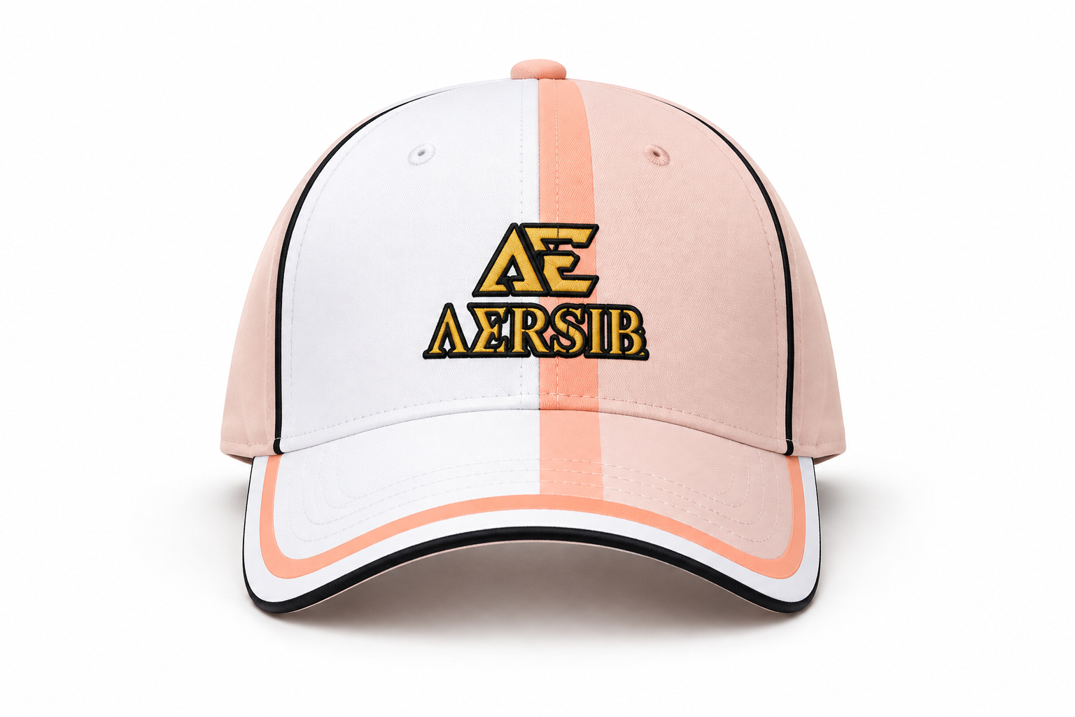 Gorra AERSIB blanca y rosada