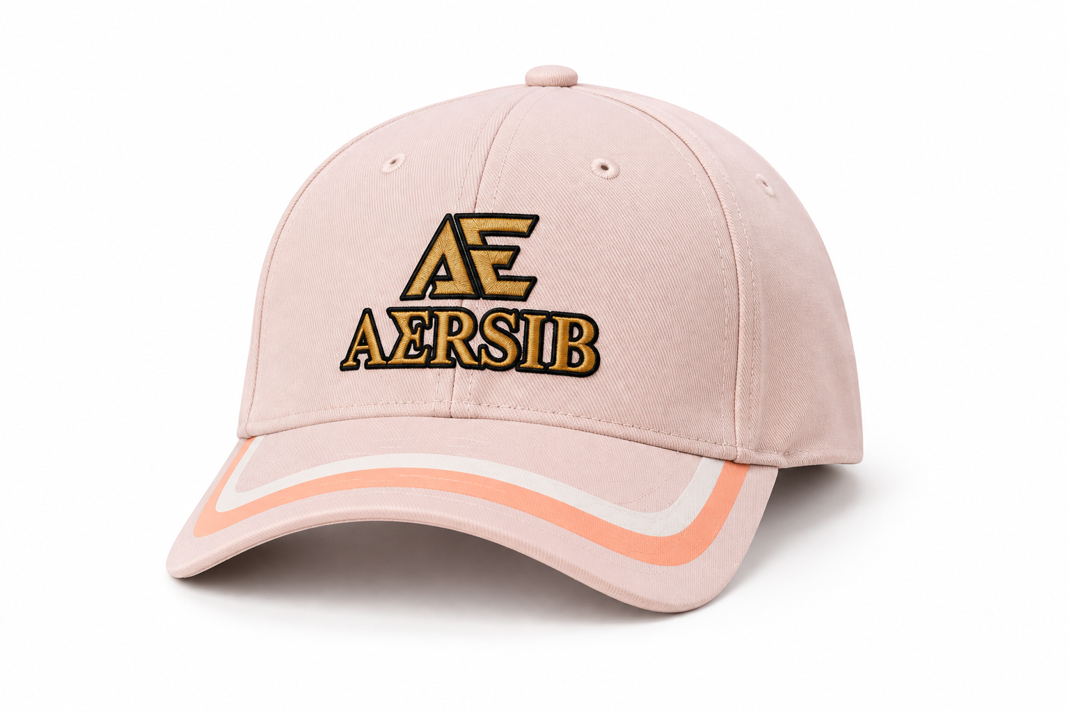 Gorra AERSIB rosada con detalles melocotón