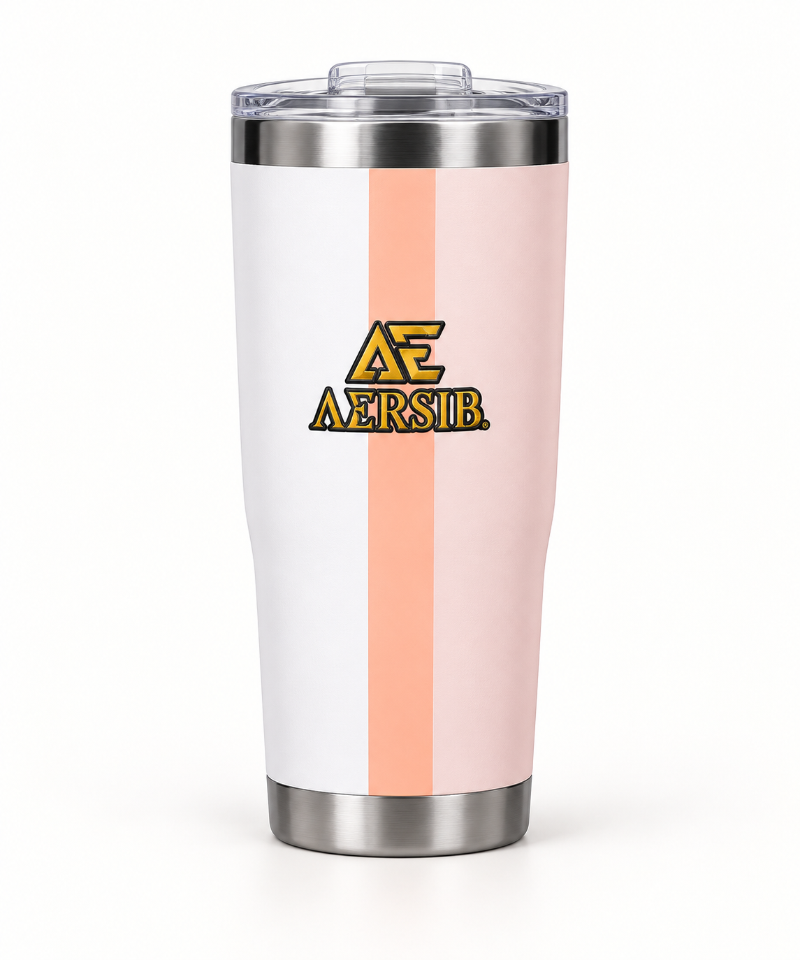 Termo AERSIB blanco y rosado