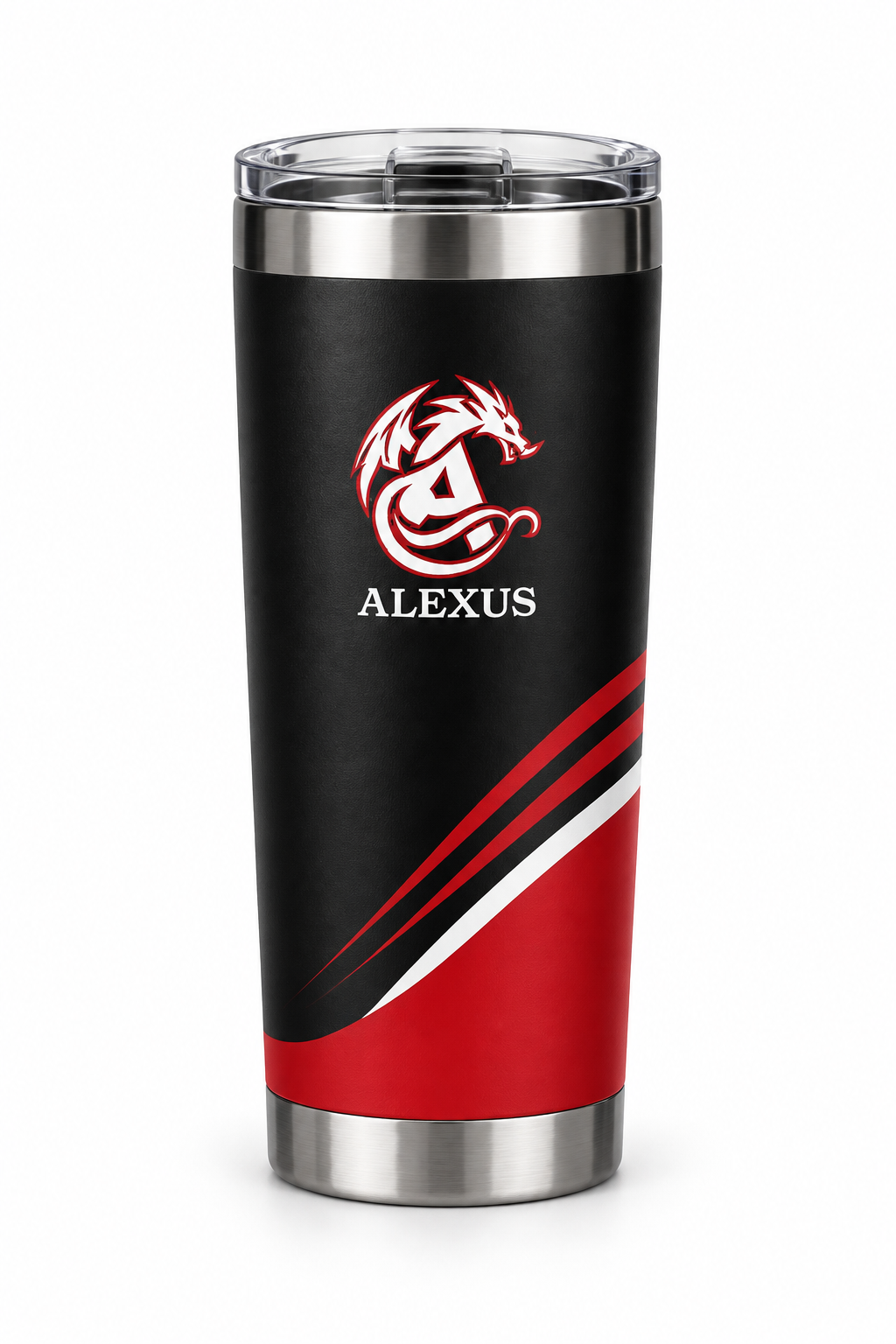Termo Alexus negro y rojo